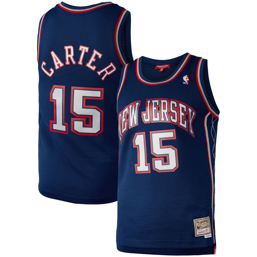 Women's New Jersey Nets Vince Carter Mitchell & Ness Navy Hardwood Classics 2006 Swingman Jersey - Vujersey Los Angeles Rams