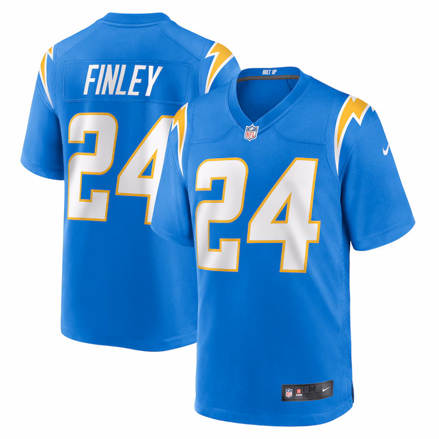 Men's Los Angeles Chargers AJ Finley Nike  Powder Blue Team Game Jersey - Vujersey Los Angeles Rams