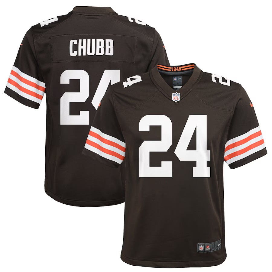 Youth Cleveland Browns Nick Chubb Nike Brown Game Jersey - Vujersey Los Angeles Rams