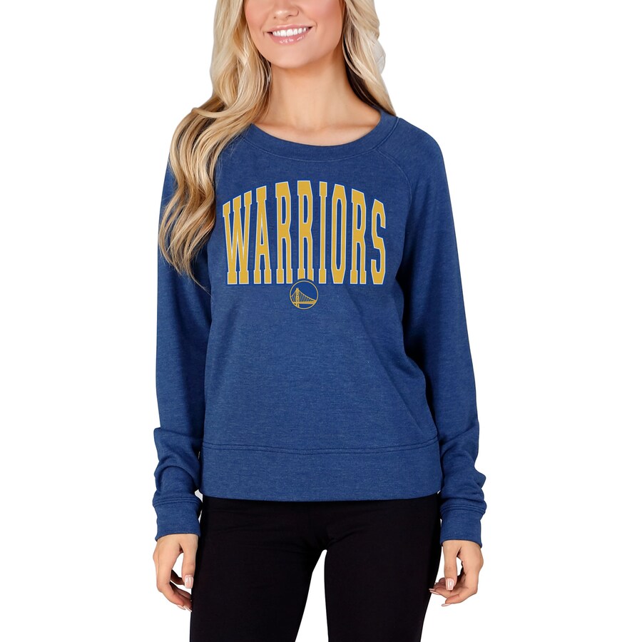 Women's Golden State Warriors Concepts Sport Royal Mainstream Terry Long Sleeve T-Shirt - Vujersey Los Angeles Rams