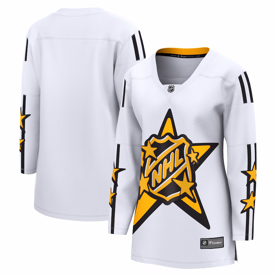 Women's Fanatics White 2024 NHL All-Star Game Breakaway Jersey - Vujersey Los Angeles Rams