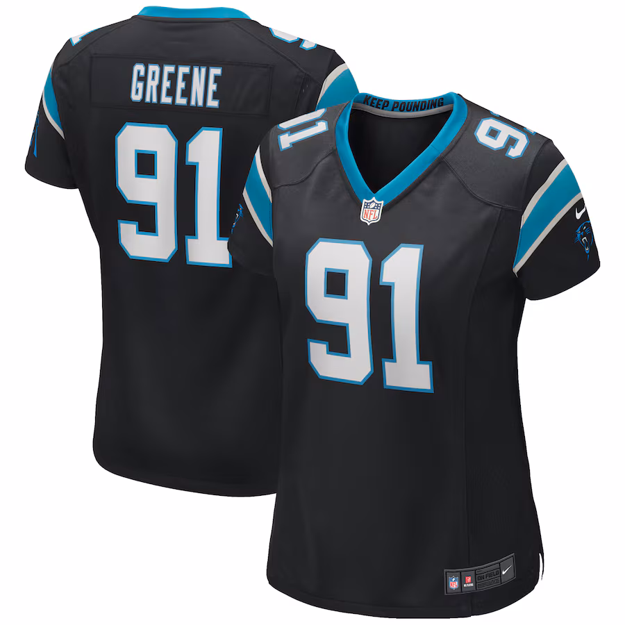 Women's Carolina Panthers Kevin Greene Nike Black Game Retired Player Jersey - Vujersey Los Angeles Rams