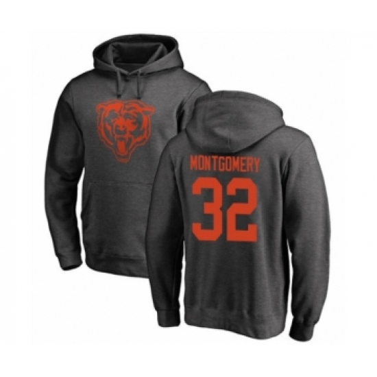 Football Chicago Bears #32 David Montgomery Ash One Color Pullover Hoodie - Vujersey Los Angeles Rams