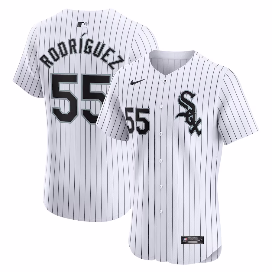 Men's Chicago White Sox José Rodríguez Nike White Home Elite Player Jersey - Vujersey Los Angeles Rams