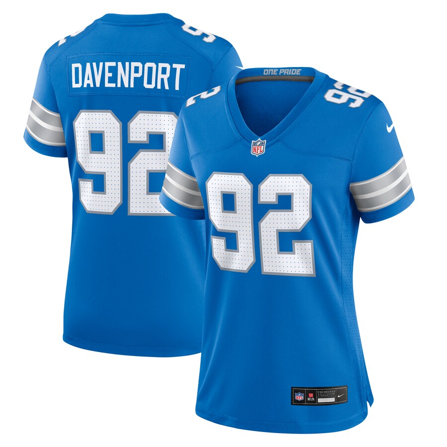 Women's Detroit Lions Marcus Davenport Nike  Blue Team Game Jersey - Vujersey Los Angeles Rams