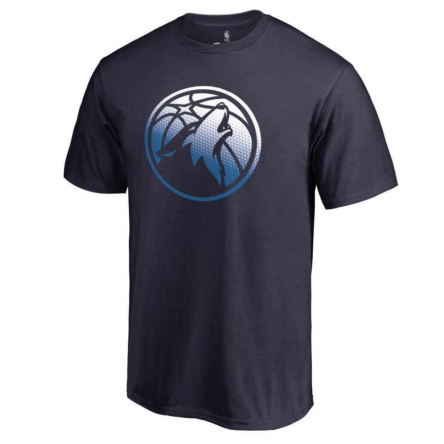 Men's Minnesota Timberwolves Navy Gradient Logo T-Shirt - Vujersey Los Angeles Rams