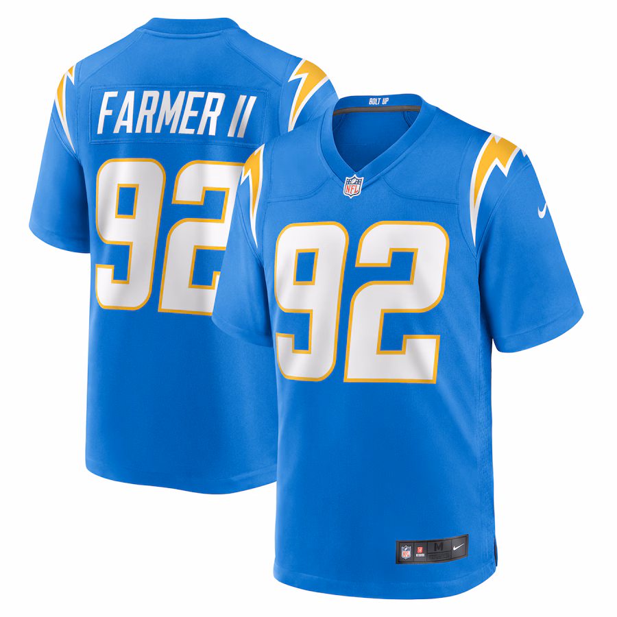 Men's Los Angeles Chargers Andrew Farmer Nike  Powder Blue Team Game Jersey - Vujersey Los Angeles Rams