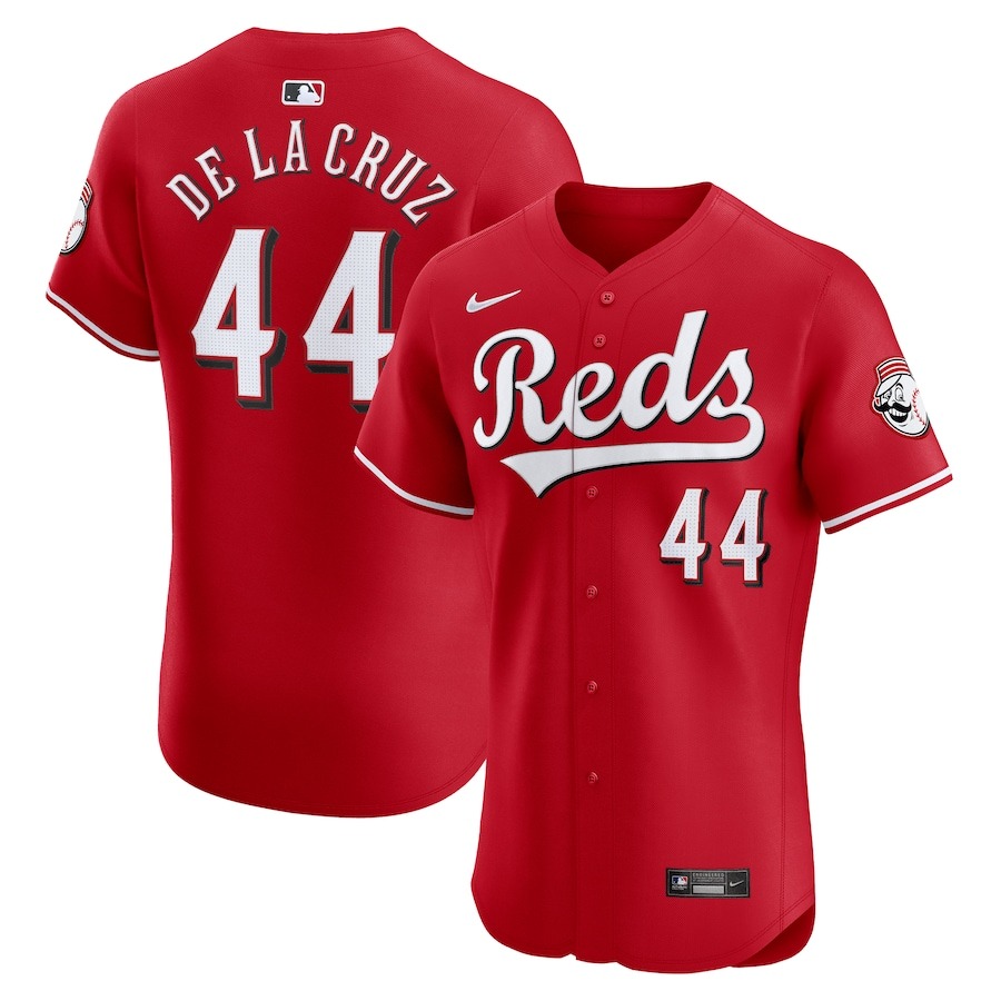 Men's Cincinnati Reds Elly De La Cruz Nike Red Alternate Elite Player Jersey - Vujersey Los Angeles Rams