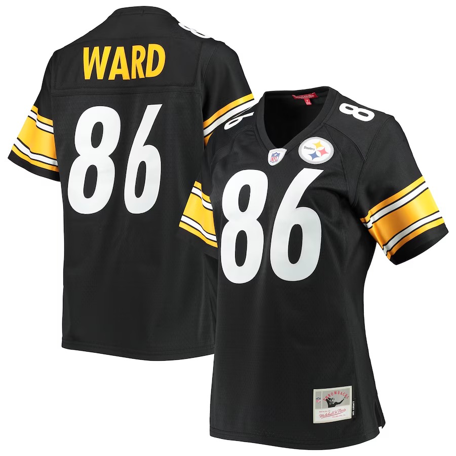 Women's Pittsburgh Steelers Hines Ward Mitchell & Ness Black Legacy Replica Player Jersey - Vujersey Los Angeles Rams