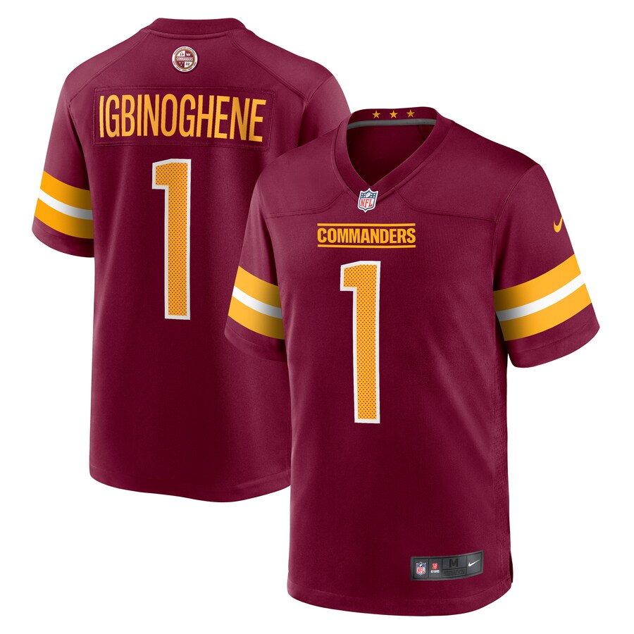 Men's Washington Commanders Noah Igbinoghene Nike Burgundy Game Jersey - Vujersey Los Angeles Rams
