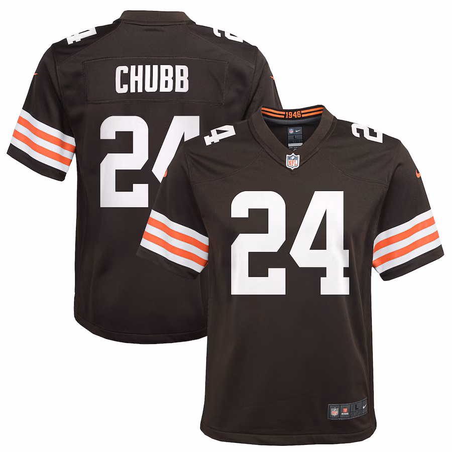 Youth Cleveland Browns Nick Chubb Nike Brown Game Jersey - Vujersey Los Angeles Rams