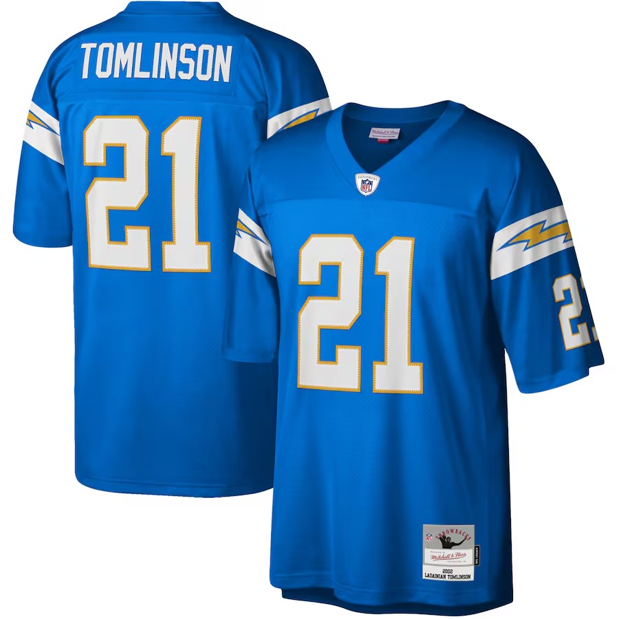 Men's Los Angeles Chargers LaDainian Tomlinson Mitchell & Ness Powder Blue Legacy Replica Jersey - Vujersey Los Angeles Rams