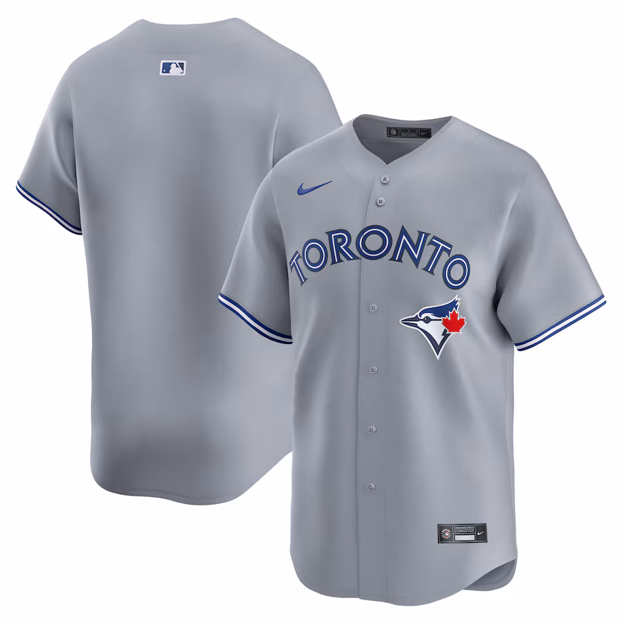 Men's Toronto Blue Jays  Nike Gray Away Limited Jersey - Vujersey Los Angeles Rams