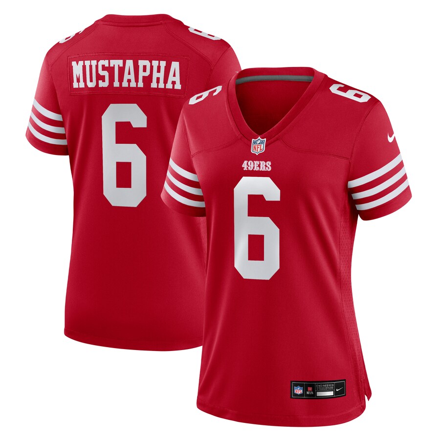 Women's San Francisco 49ers Malik Mustapha Nike Scarlet Team Game Jersey - Vujersey Los Angeles Rams