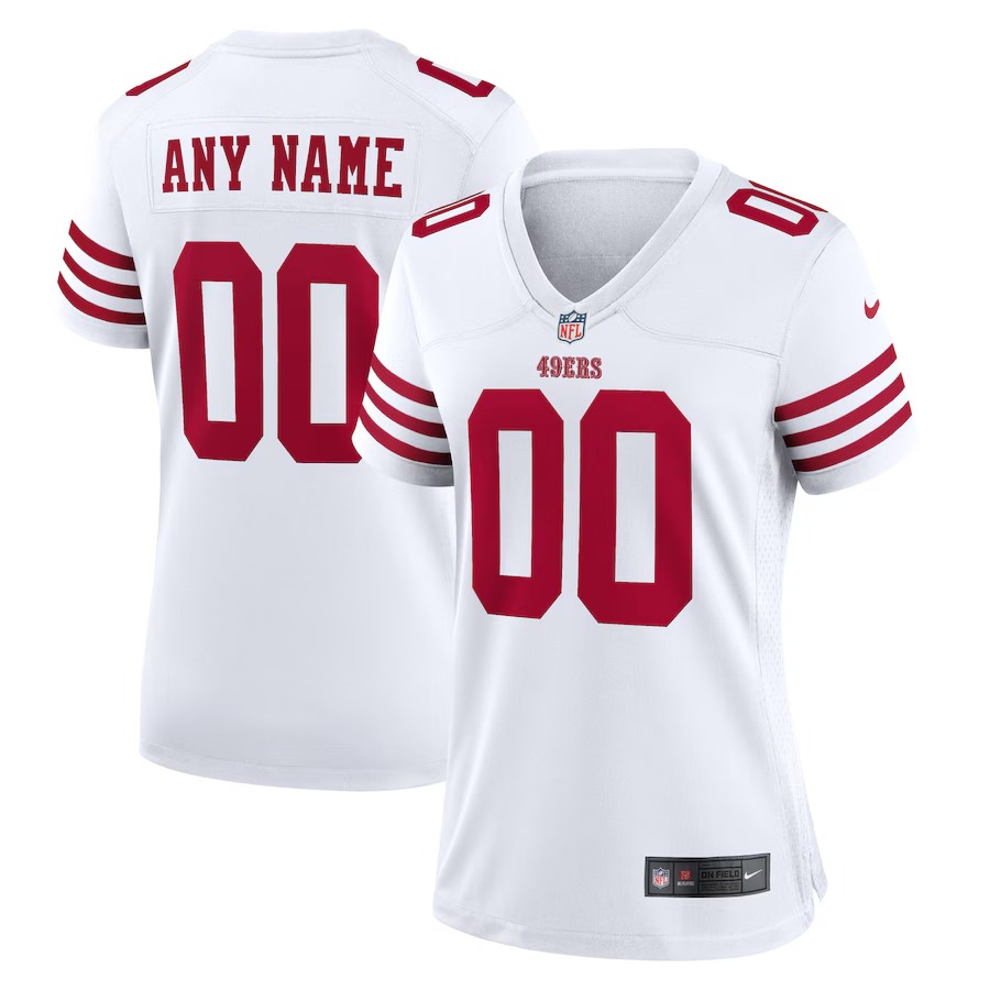 Women's San Francisco 49ers Nike White Game Custom Jersey - Vujersey Los Angeles Rams