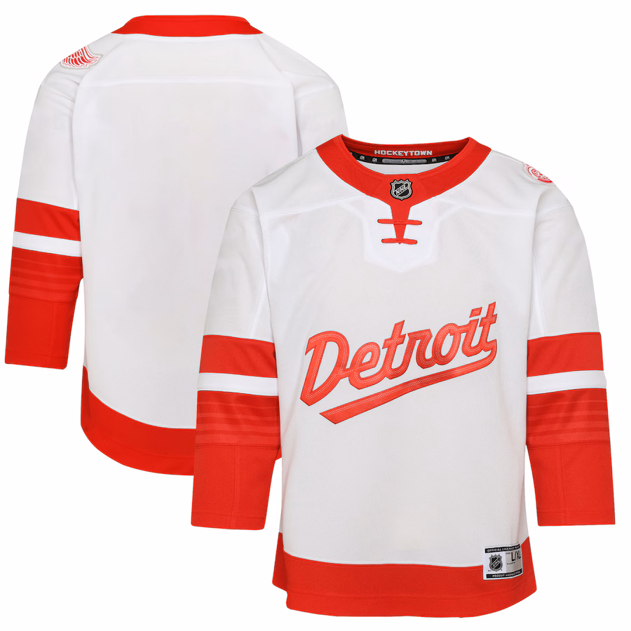 Youth Detroit Red Wings White 2025 NHL Stadium Series Premier Jersey - Vujersey Los Angeles Rams