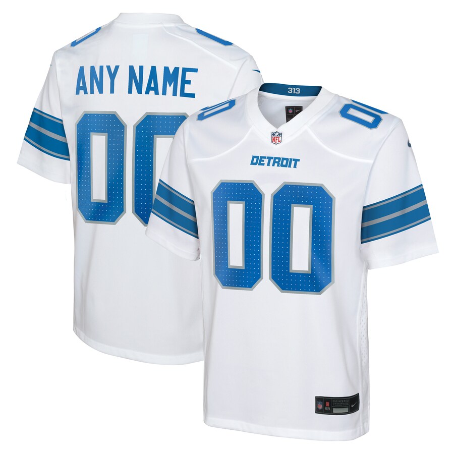 Youth Detroit Lions Nike White Custom Game Jersey - Vujersey Los Angeles Rams