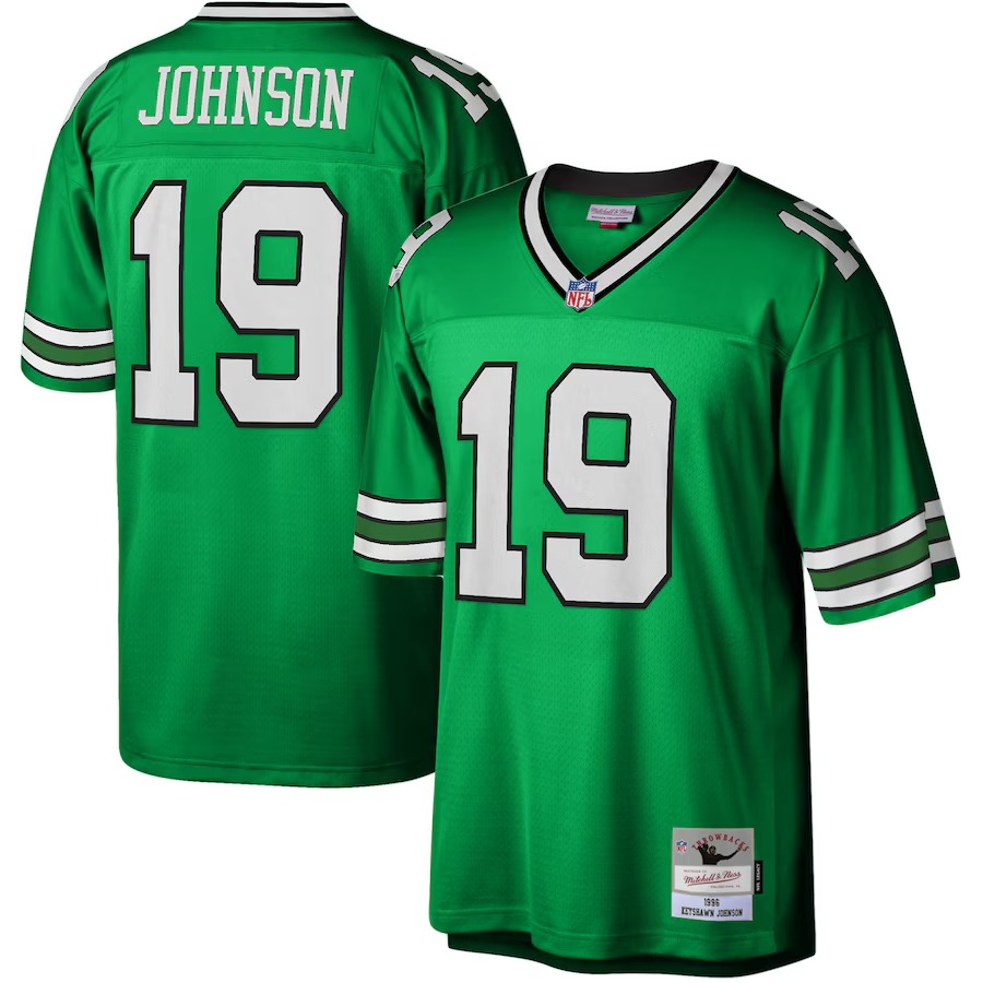 Men's New York Jets Keyshawn Johnson Mitchell & Ness Kelly Green Legacy Replica Jersey - Vujersey Los Angeles Rams