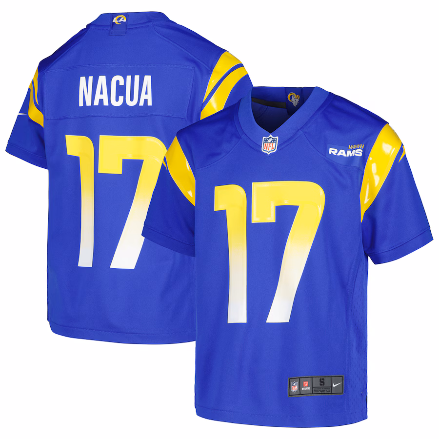 Youth Los Angeles Rams Puka Nacua Nike Royal Game Jersey - Vujersey Los Angeles Rams