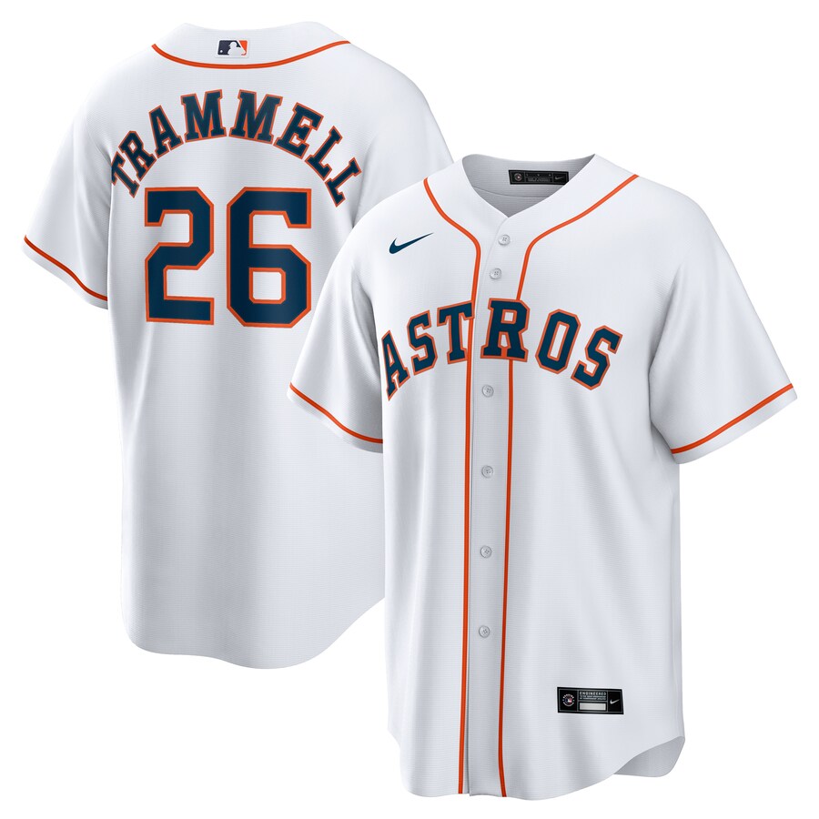 Men's Houston Astros Taylor Trammell Nike White Home Replica Jersey - Vujersey Los Angeles Rams