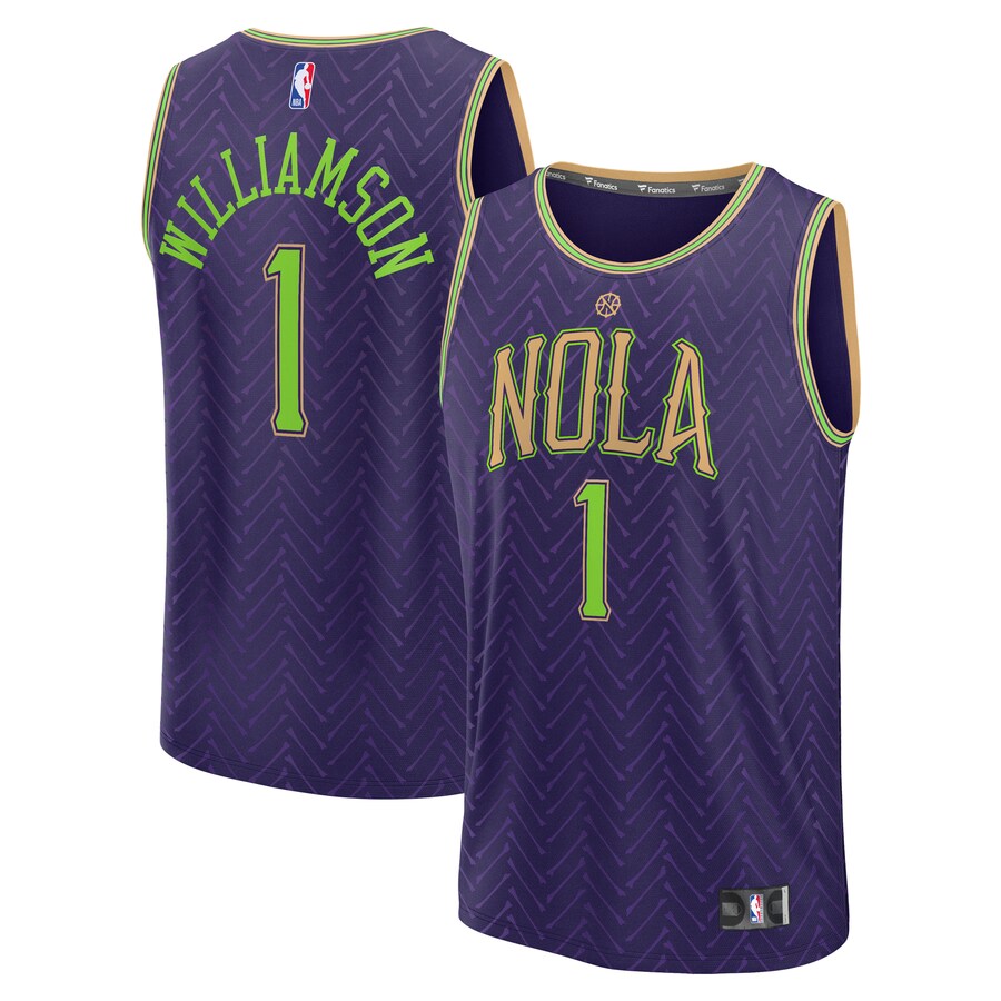 Youth New Orleans Pelicans Zion Williamson Fanatics Purple 2024/25 Fast Break Player Jersey - City Edition - Vujersey Los Angeles Rams