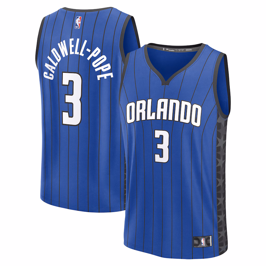 Men's Orlando Magic Kentavious Caldwell-Pope Fanatics Blue Fast Break Replica Player Jersey - Statement Edition - Vujersey Los Angeles Rams