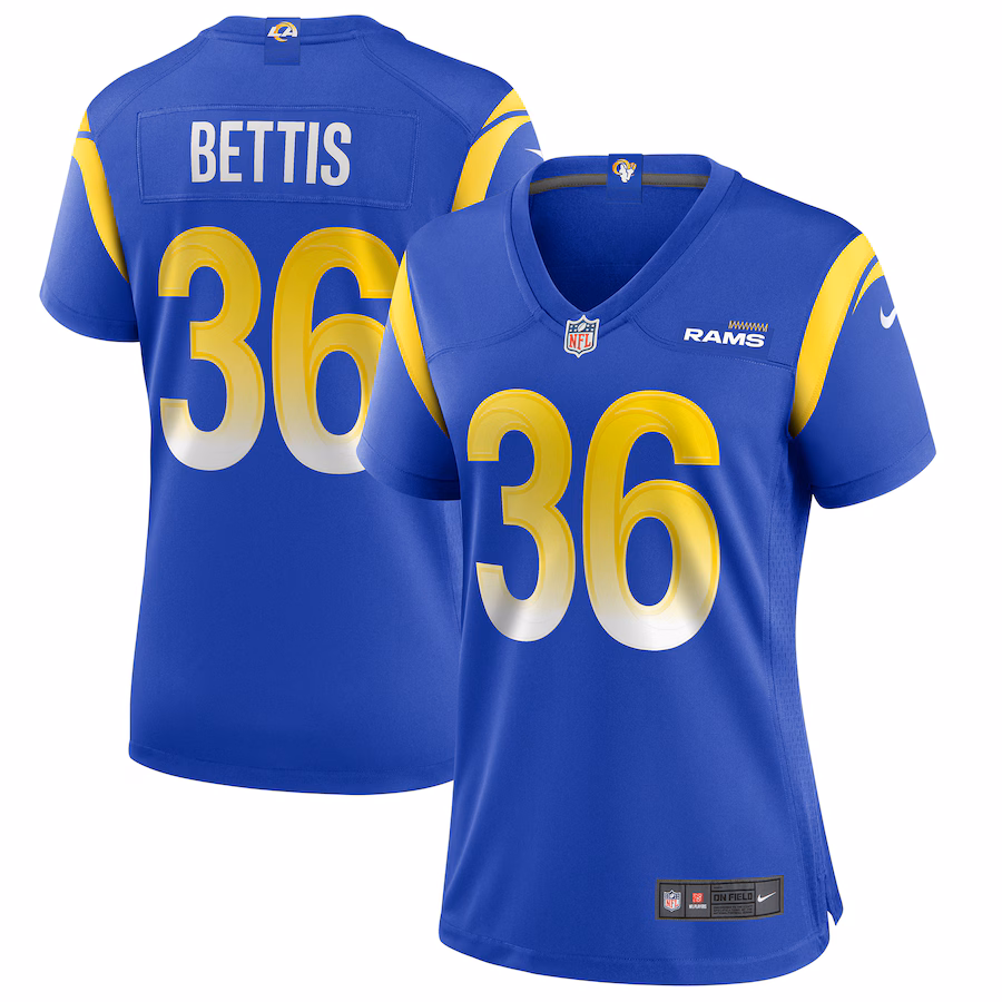 Women's Los Angeles Rams Jerome Bettis Nike Royal Game Retired Player Jersey - Vujersey Los Angeles Rams