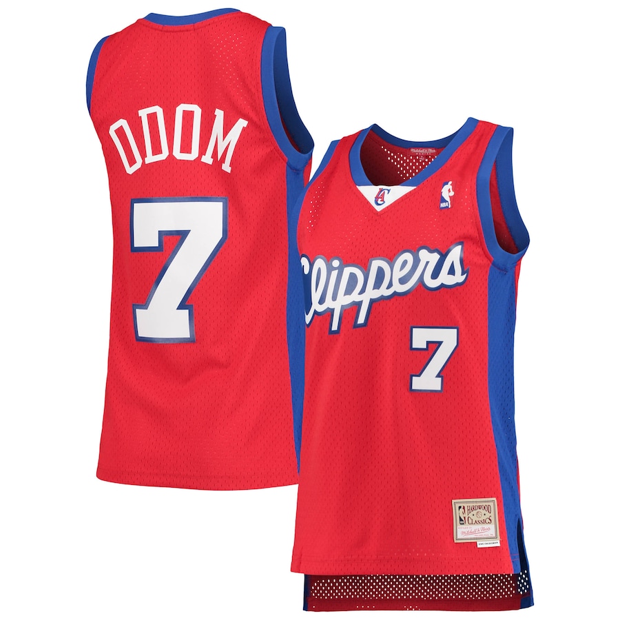 Women's LA Clippers Lamar Odom Mitchell & Ness Red 2000/01 Hardwood Classics Swingman Jersey - Vujersey Los Angeles Rams