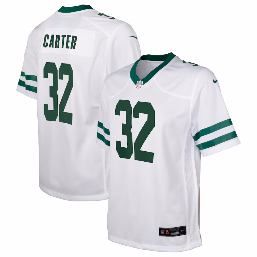 Youth New York Jets Michael Carter Nike Legacy White Game Jersey - Vujersey Los Angeles Rams