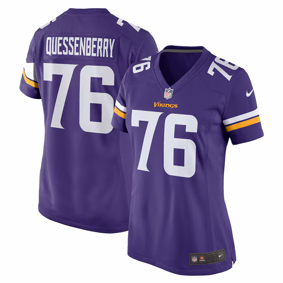 Women's Minnesota Vikings David Quessenberry Nike  Purple Team Game Jersey - Vujersey Los Angeles Rams