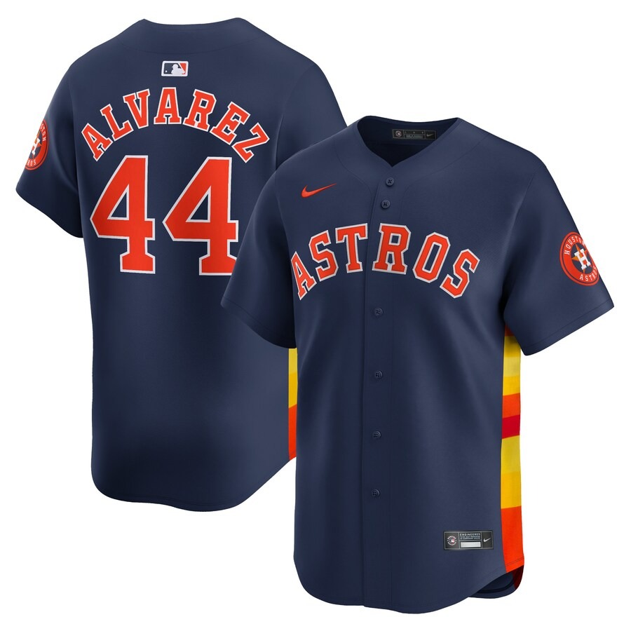 Men's Houston Astros Yordan Alvarez Nike Navy Alternate Limited Player Jersey - Vujersey Los Angeles Rams