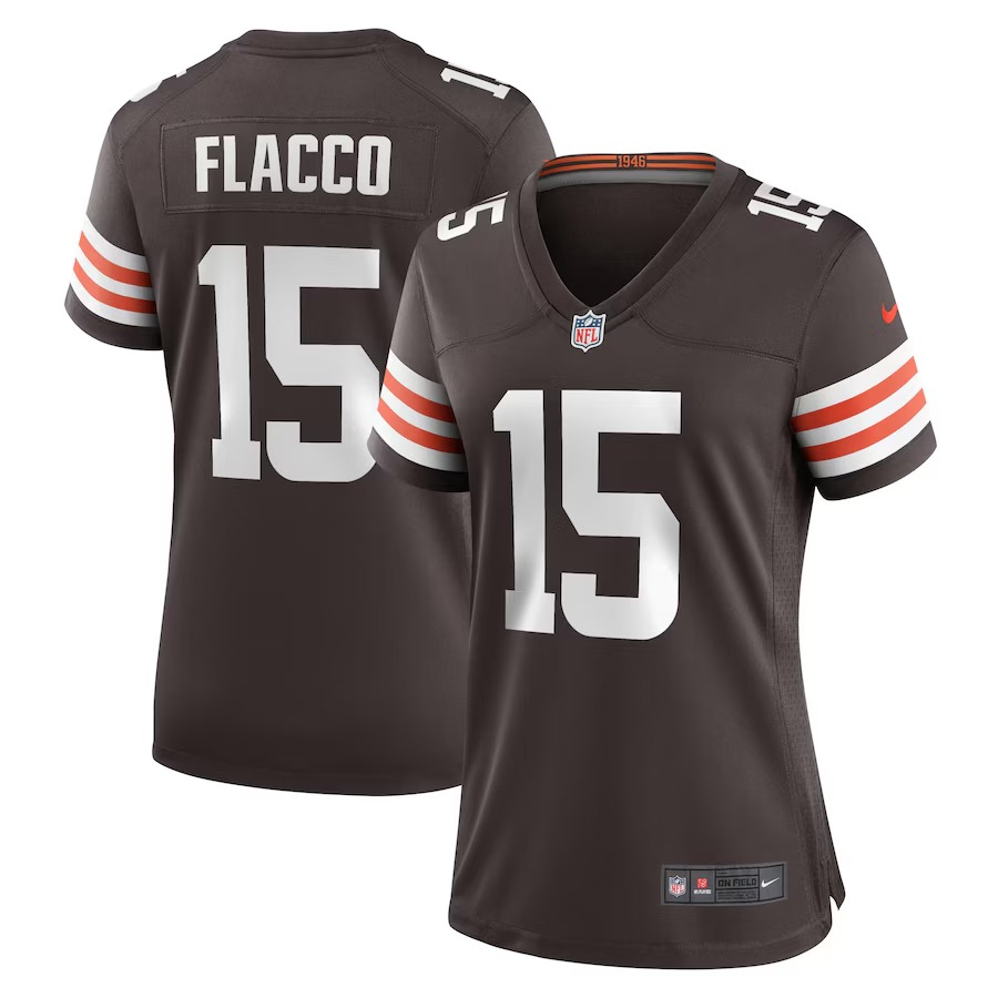 Women's Cleveland Browns Joe Flacco Nike Brown Game Player Jersey - Vujersey Los Angeles Rams