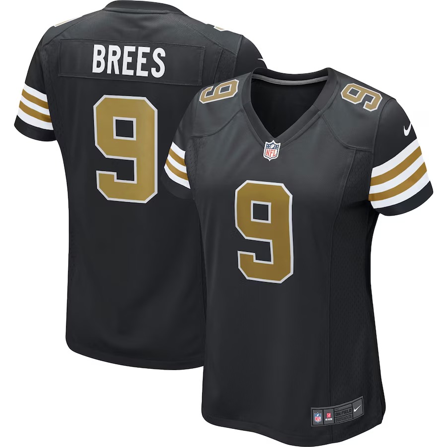 Women's Drew Brees New Orleans Saints Nike Black Alternate Game Jersey - Vujersey Los Angeles Rams