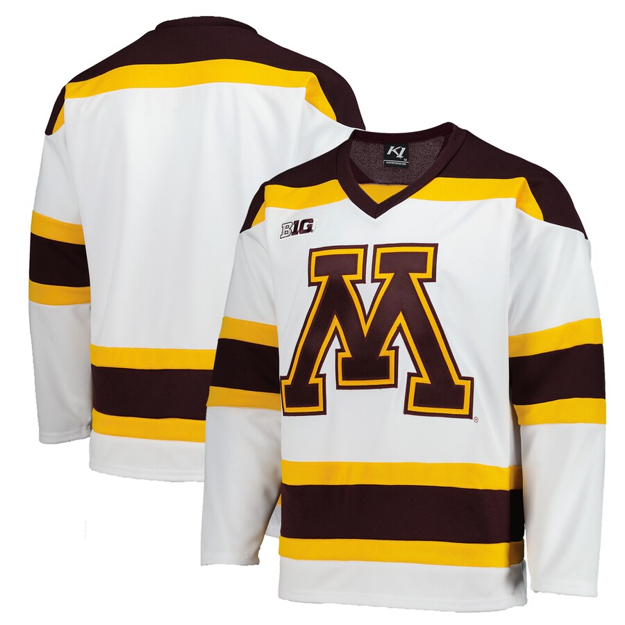 Men's  White Minnesota Golden Gophers Replica Hockey Jersey - Vujersey Los Angeles Rams