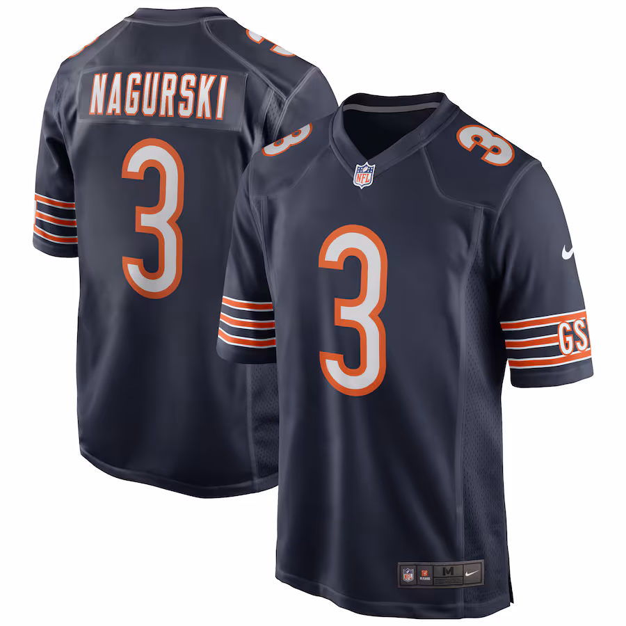 Men's Chicago Bears Bronko Nagurski Nike Navy Game Retired Player Jersey - Vujersey Los Angeles Rams