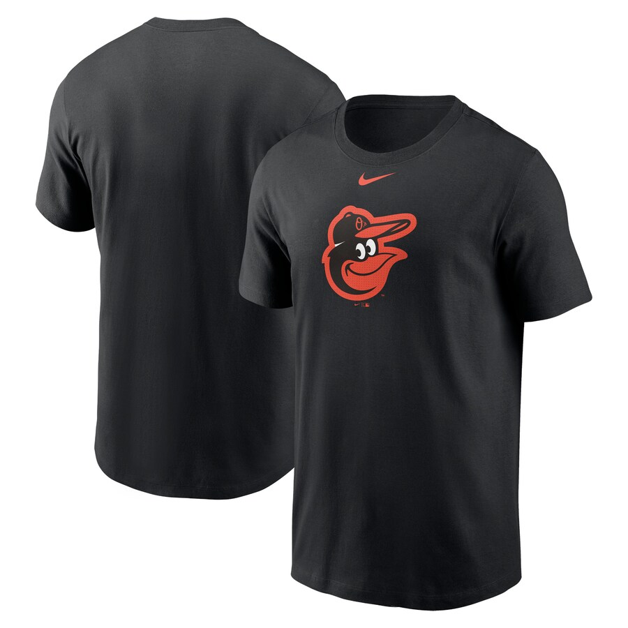 Men's Baltimore Orioles Nike Black Fuse Logo T-Shirt - Vujersey Los Angeles Rams
