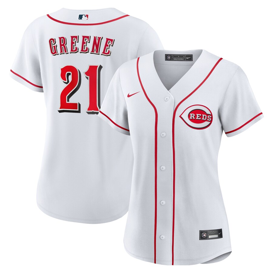 Women's Cincinnati Reds Hunter Greene Nike White Home Replica Jersey - Vujersey Los Angeles Rams