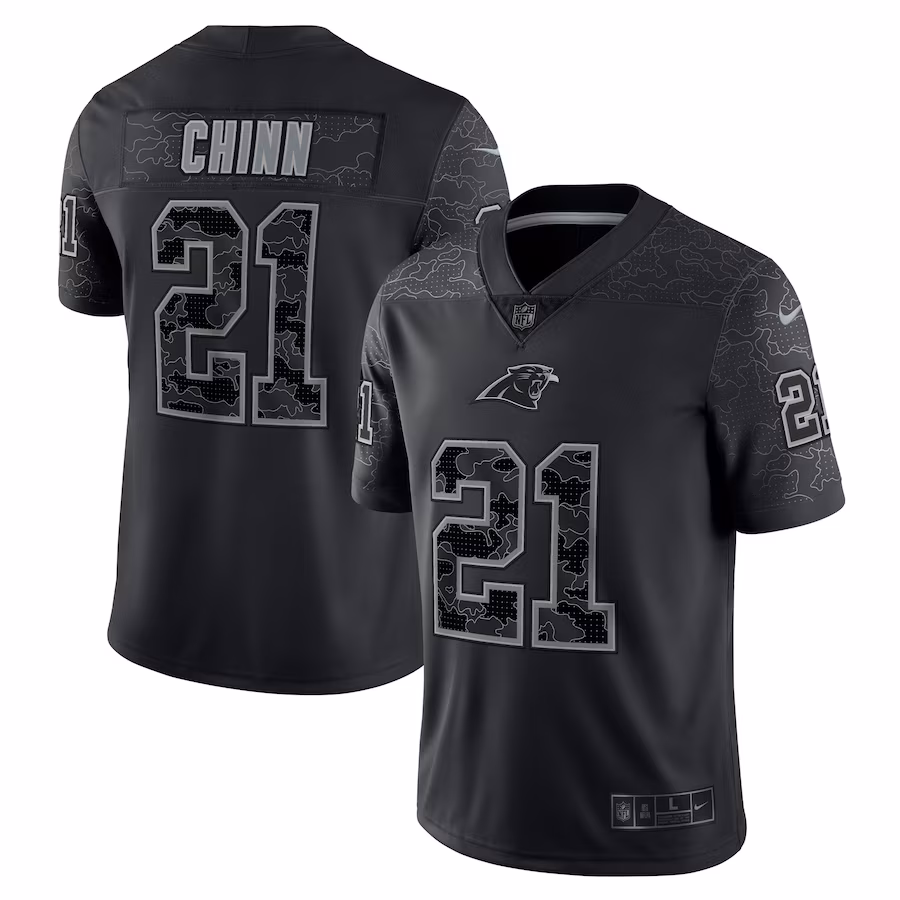 Men's Carolina Panthers Jeremy Chinn Nike Black RFLCTV Limited Jersey - Vujersey Los Angeles Rams