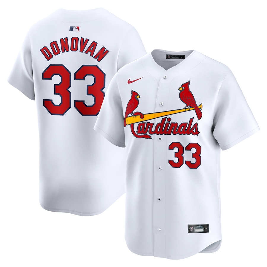 Men's St. Louis Cardinals Brendan Donovan Nike White Home Limited Player Jersey - Vujersey Los Angeles Rams