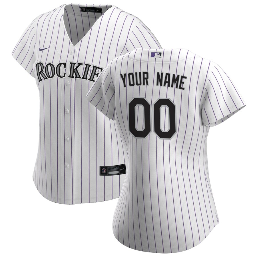Women's Colorado Rockies Nike White Home Replica Custom Jersey - Vujersey Los Angeles Rams