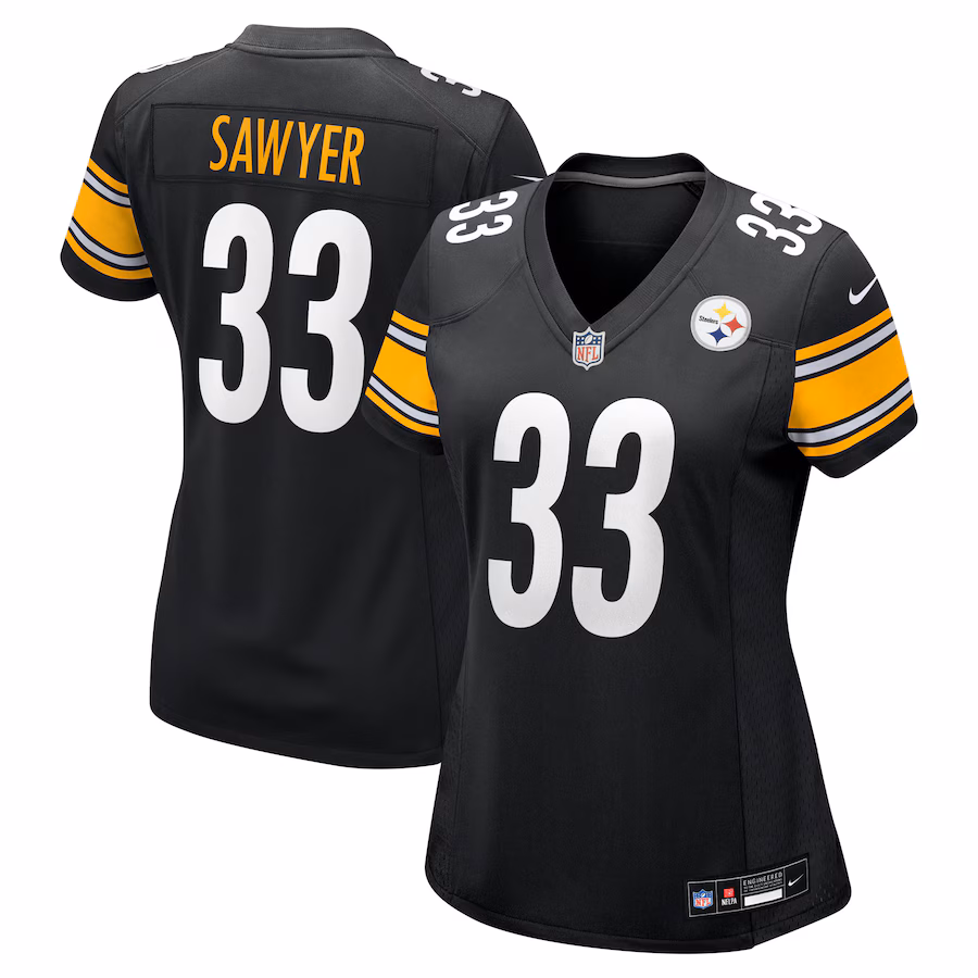 Women's Pittsburgh Steelers Jack Sawyer Nike Black Team Game Jersey - Vujersey Los Angeles Rams