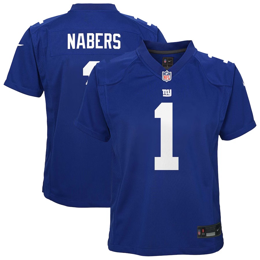 Youth New York Giants Malik Nabers Nike Royal Game Jersey - Vujersey Los Angeles Rams
