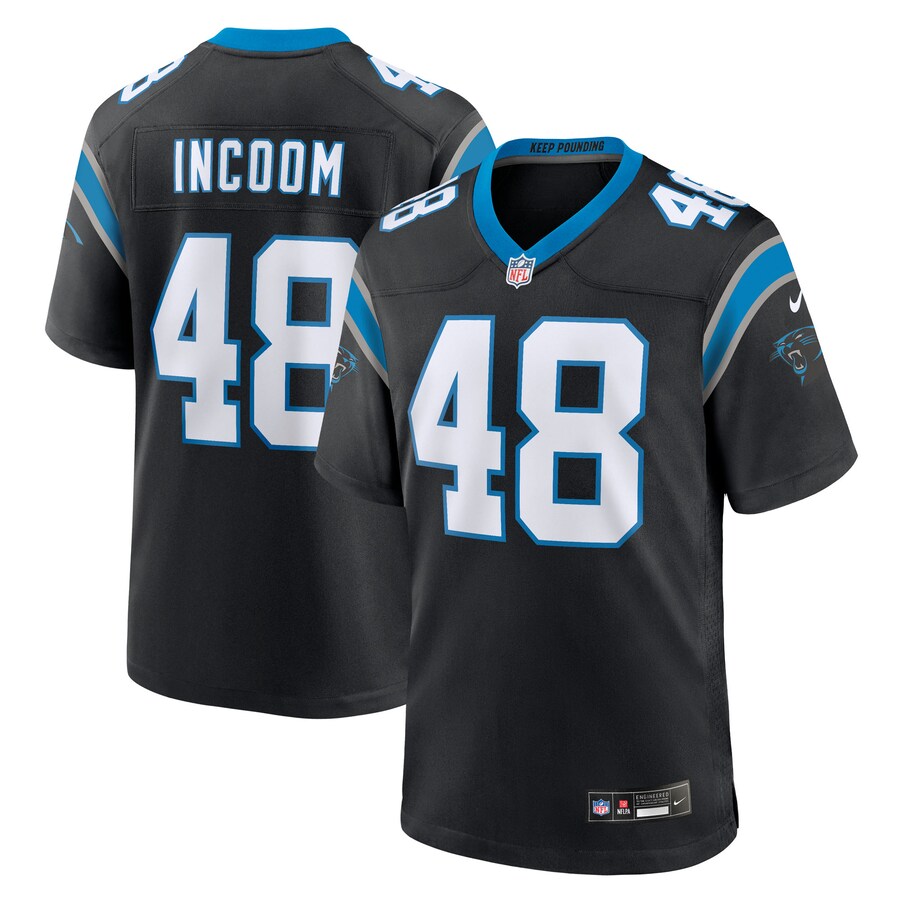 Men's Carolina Panthers Thomas Incoom Nike Black Team Game Jersey - Vujersey Los Angeles Rams