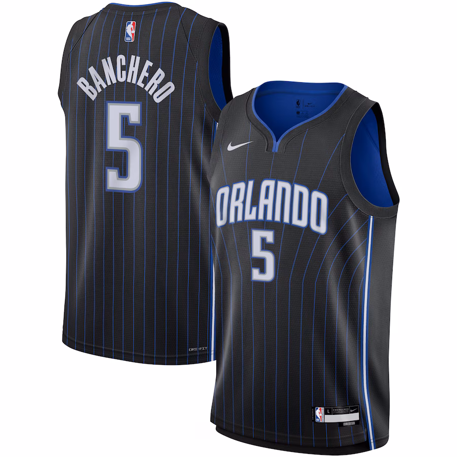 Youth Orlando Magic Paolo Banchero Nike Black Swingman Jersey - Icon Edition - Vujersey Los Angeles Rams