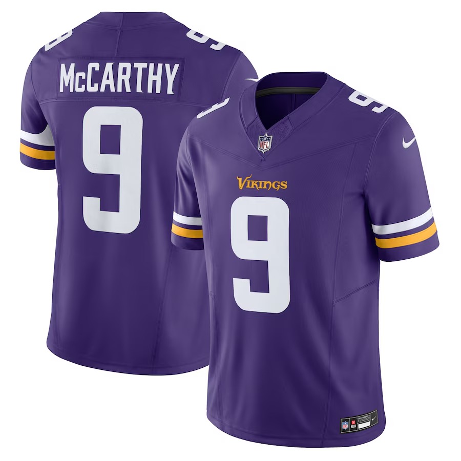Men's Minnesota Vikings J.J. McCarthy Nike Purple Vapor F.U.S.E. Limited Jersey - Vujersey Los Angeles Rams