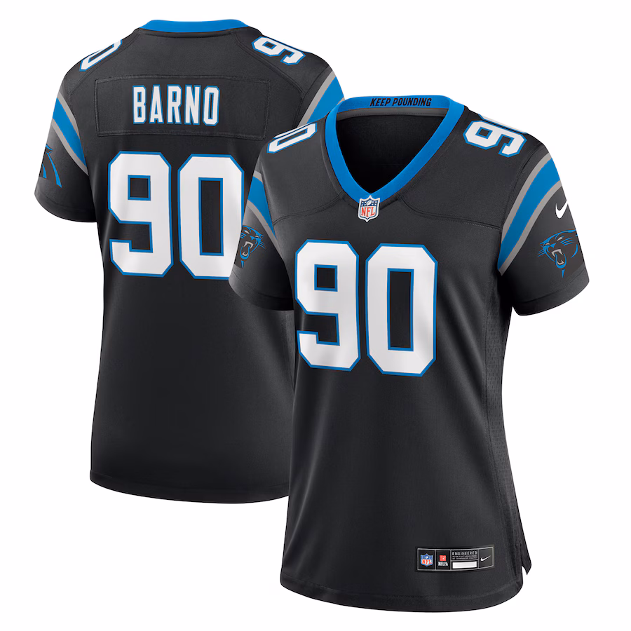 Women's Carolina Panthers Amare Barno Nike Black Team Game Jersey - Vujersey Los Angeles Rams