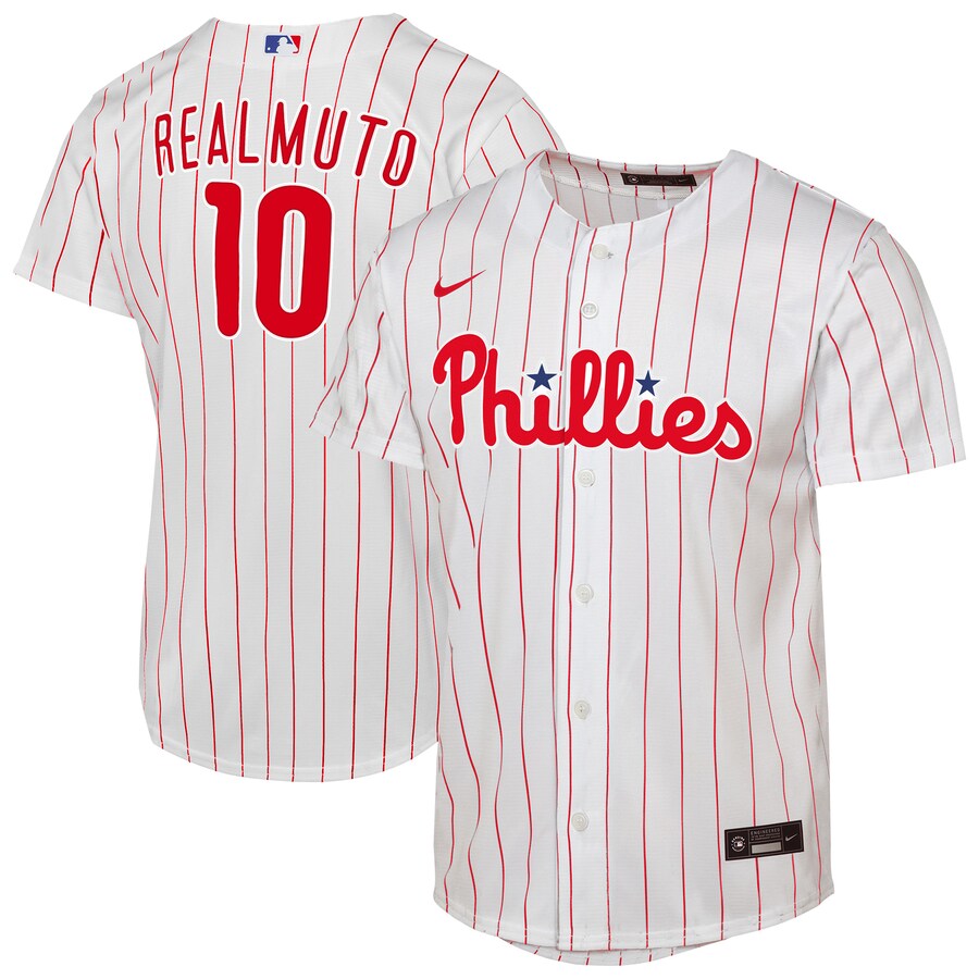 Youth Philadelphia Phillies J.T. Realmuto Nike White Home Replica Player Jersey - Vujersey Los Angeles Rams