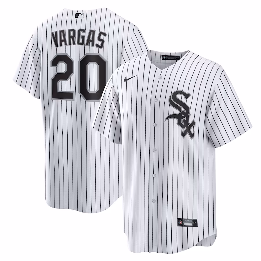 Men's Chicago White Sox Miguel Vargas Nike White Home Replica Jersey - Vujersey Los Angeles Rams