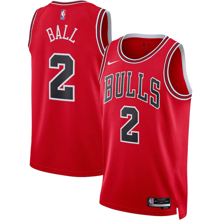 Unisex Chicago Bulls Lonzo Ball Nike Red Swingman Jersey - Icon Edition - Vujersey Los Angeles Rams