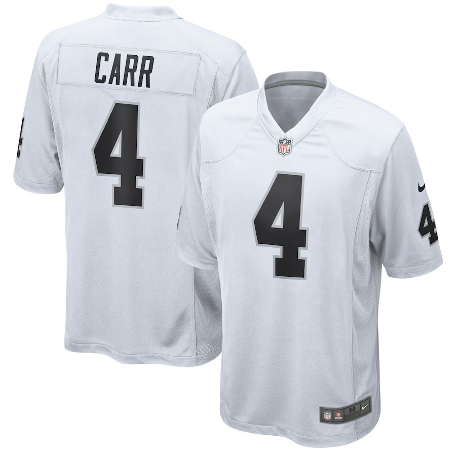 Mens Las Vegas Raiders Derek Carr Nike White Game Jersey - Vujersey Los Angeles Rams